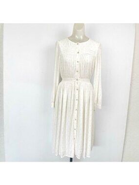 Morley ivory and gold long sleeve dress size 14